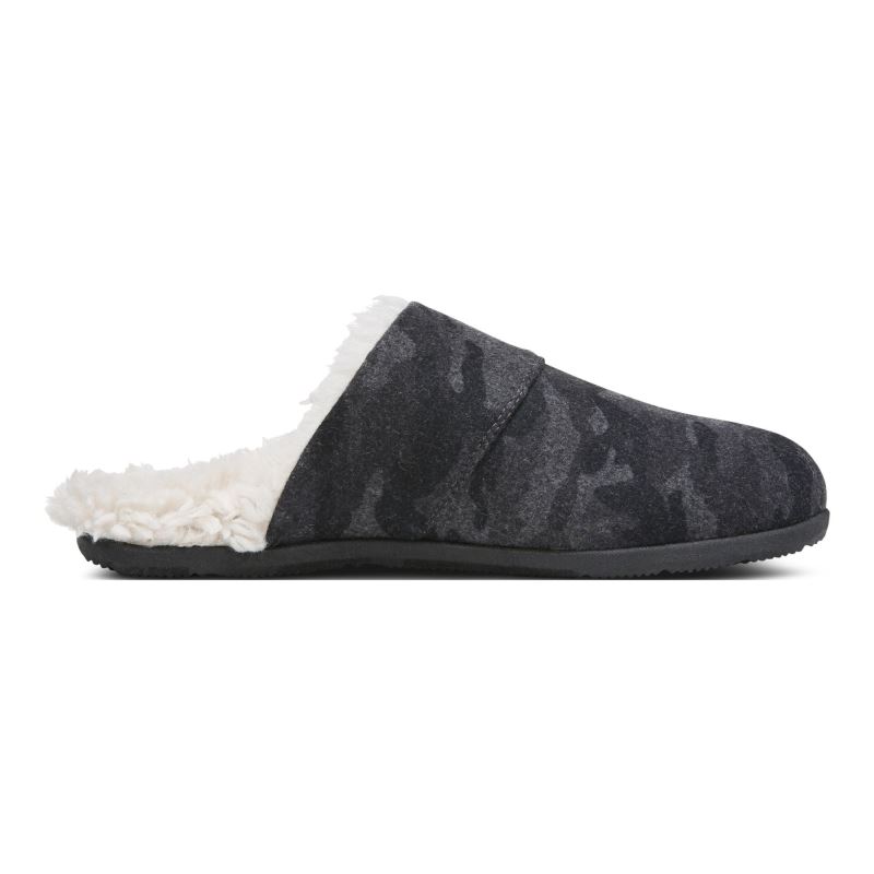 Vionic Alfons Mule Pantuflas Grises Oscuro Camuflados | CCOGTo6u