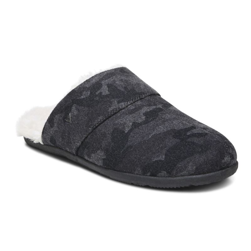 Vionic Alfons Mule Pantuflas Grises Oscuro Camuflados | CCOGTo6u