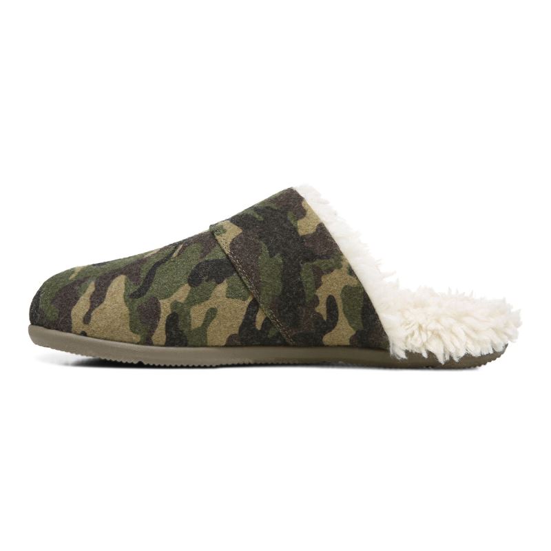 Vionic Alfons Mule Pantuflas Verde Oliva Camuflados | rkUaqlVu