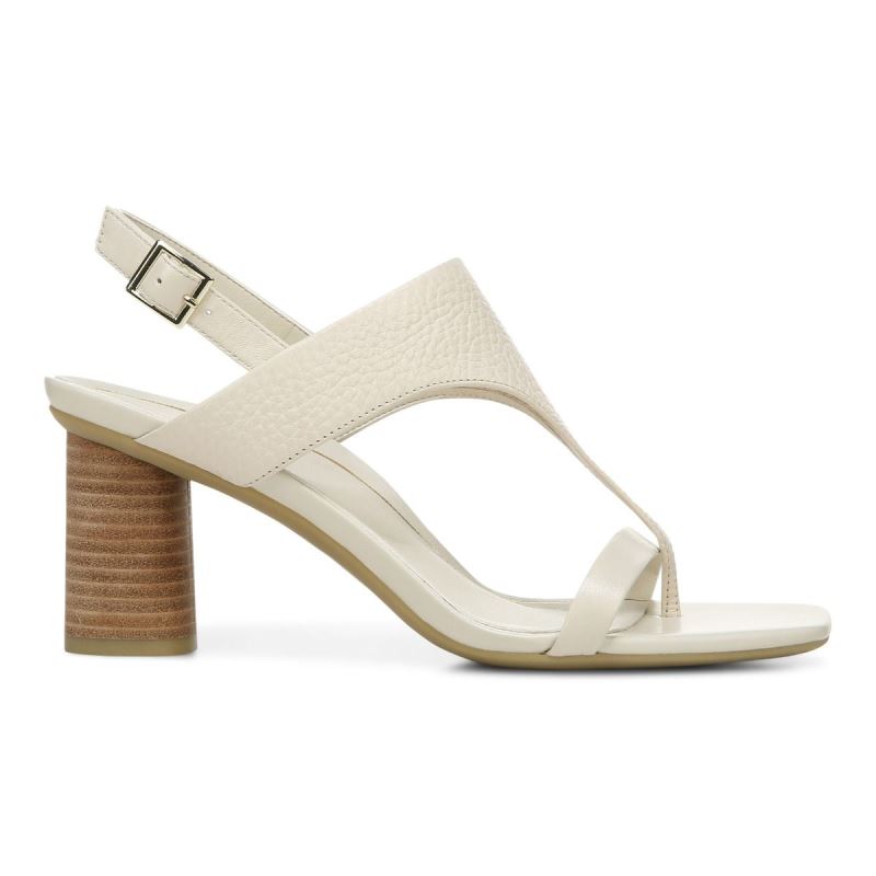 Vionic Alondra Tacón Sandal Creme | wl1VfWC5