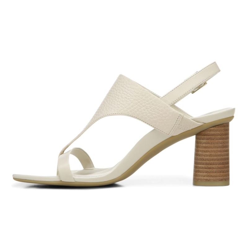 Vionic Alondra Tacón Sandal Creme | wl1VfWC5
