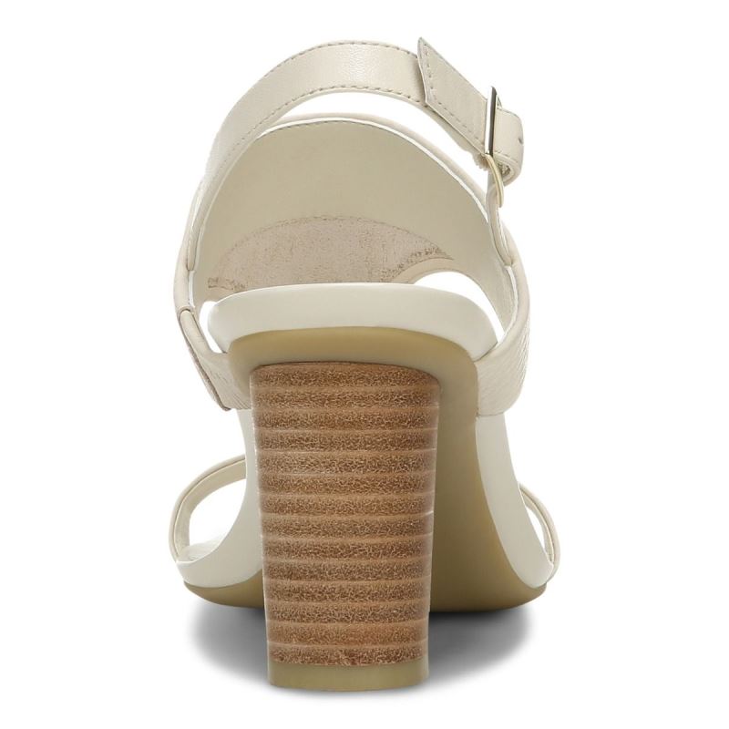 Vionic Alondra Tacón Sandal Creme | wl1VfWC5