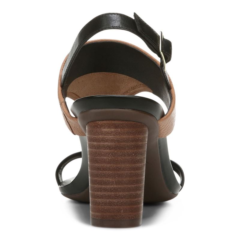 Vionic Alondra Tacón Sandal Negros | WOjbZtV8