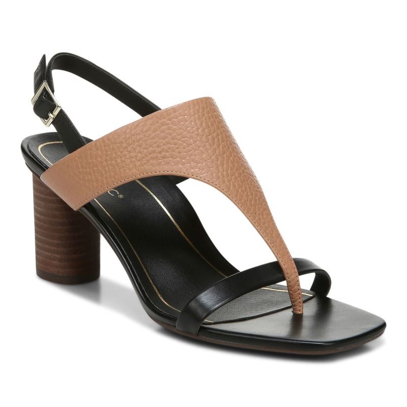 Vionic Alondra Tacón Sandal Negros | WOjbZtV8