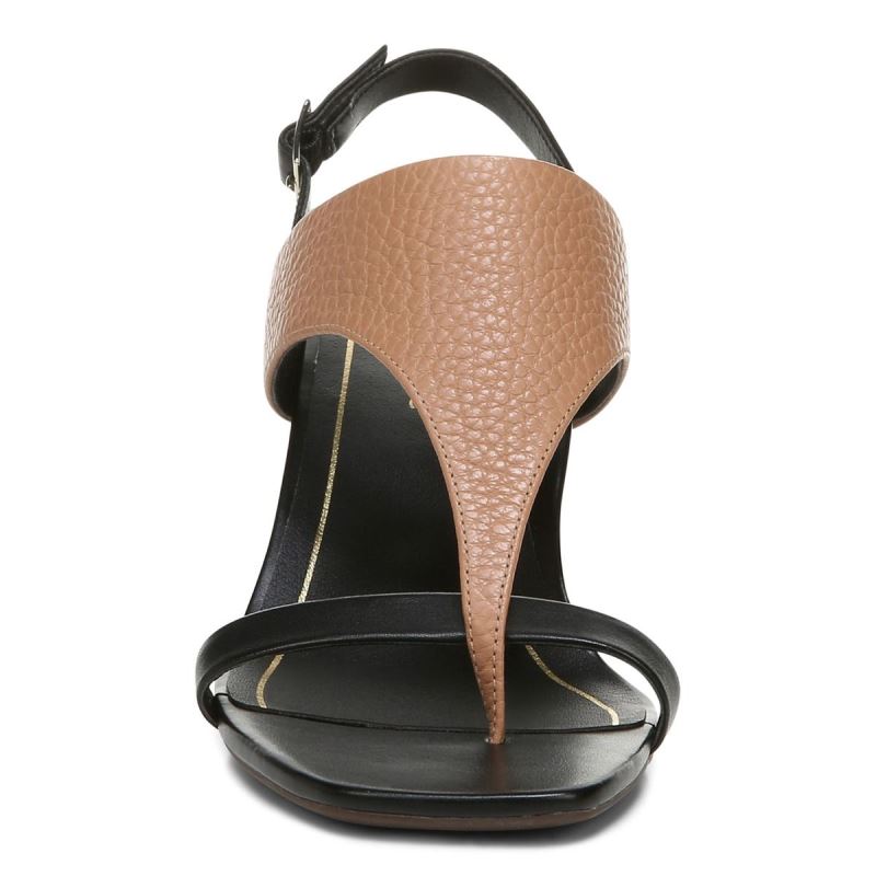 Vionic Alondra Tacón Sandal Negros | cG12fQhi
