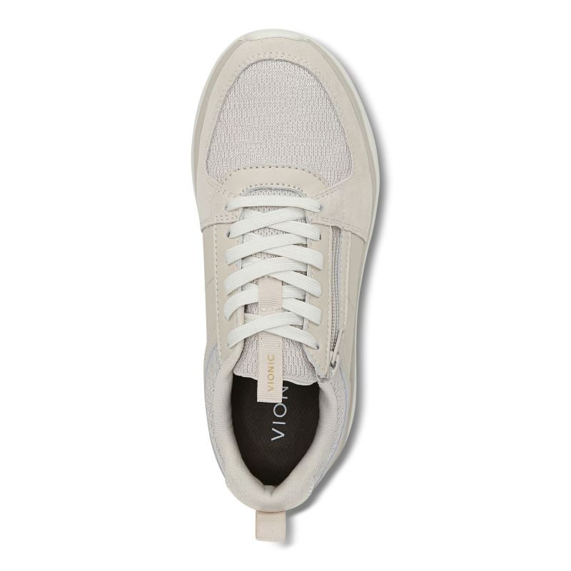Vionic Athena Sneaker Creme | 9PCcwOqk