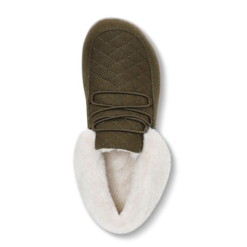 Vionic Believe Pantuflas Verde Oliva | pqsC85ob