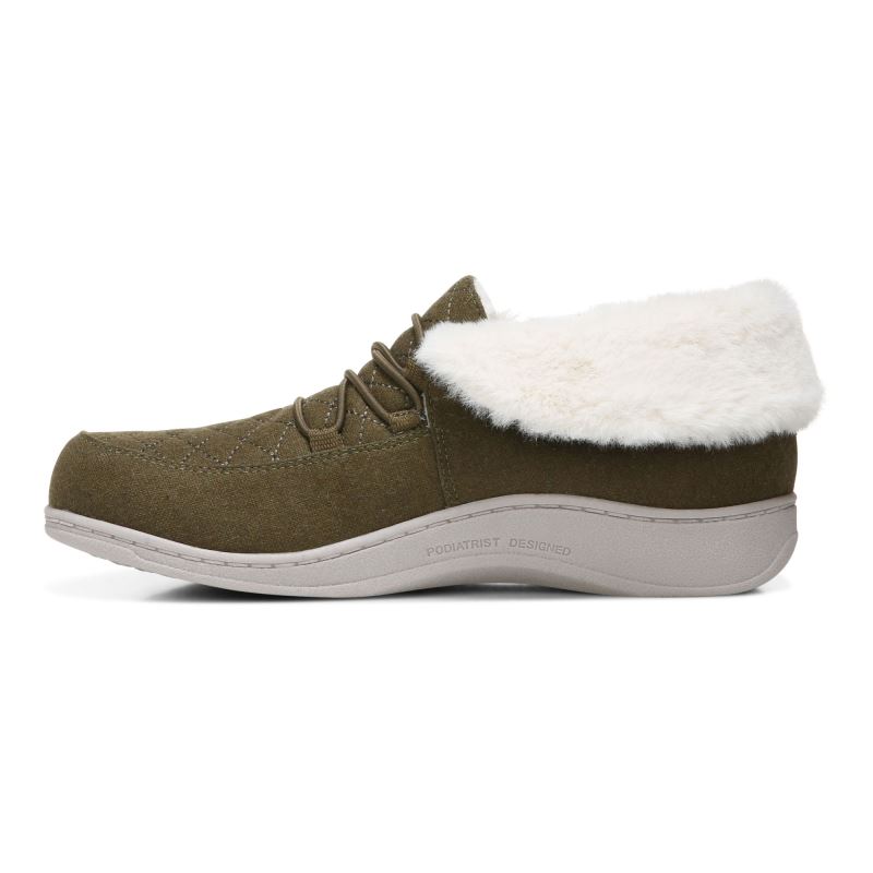 Vionic Believe Pantuflas Verde Oliva | pqsC85ob