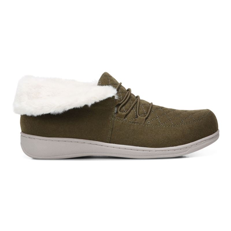 Vionic Believe Pantuflas Verde Oliva | pqsC85ob