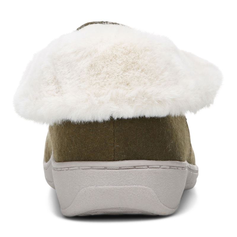 Vionic Believe Pantuflas Verde Oliva | pqsC85ob