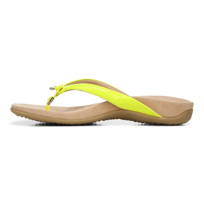 Vionic Bella Puntera Post Sandal Amarillos | HKPit4tv
