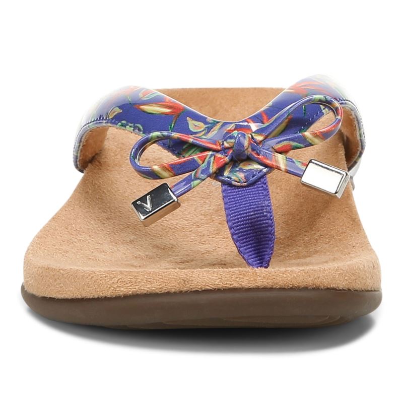 Vionic Bella Puntera Post Sandal Azul Rey Azules | UUF27X1S