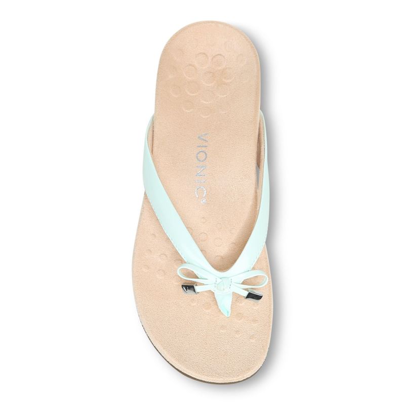 Vionic Bella Puntera Post Sandal Azules | XNzPny4m