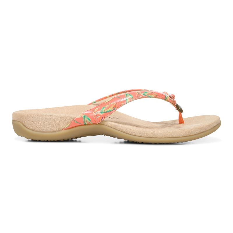 Vionic Bella Puntera Post Sandal Coral | TuvcHbkd
