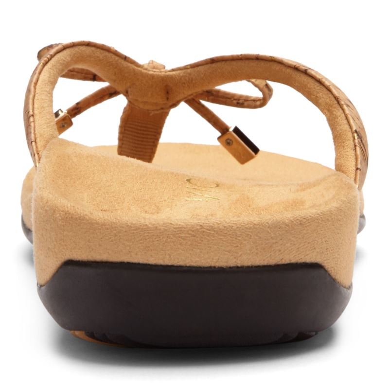 Vionic Bella Puntera Post Sandal Dorados | aJMRDTU4