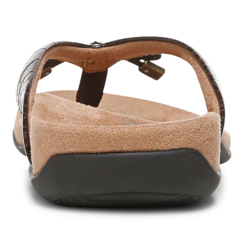 Vionic Bella Puntera Post Sandal Marrom | KOmoyzgS