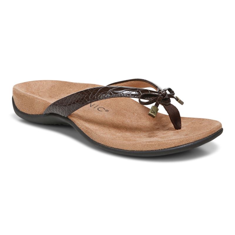 Vionic Bella Puntera Post Sandal Marrom | KOmoyzgS