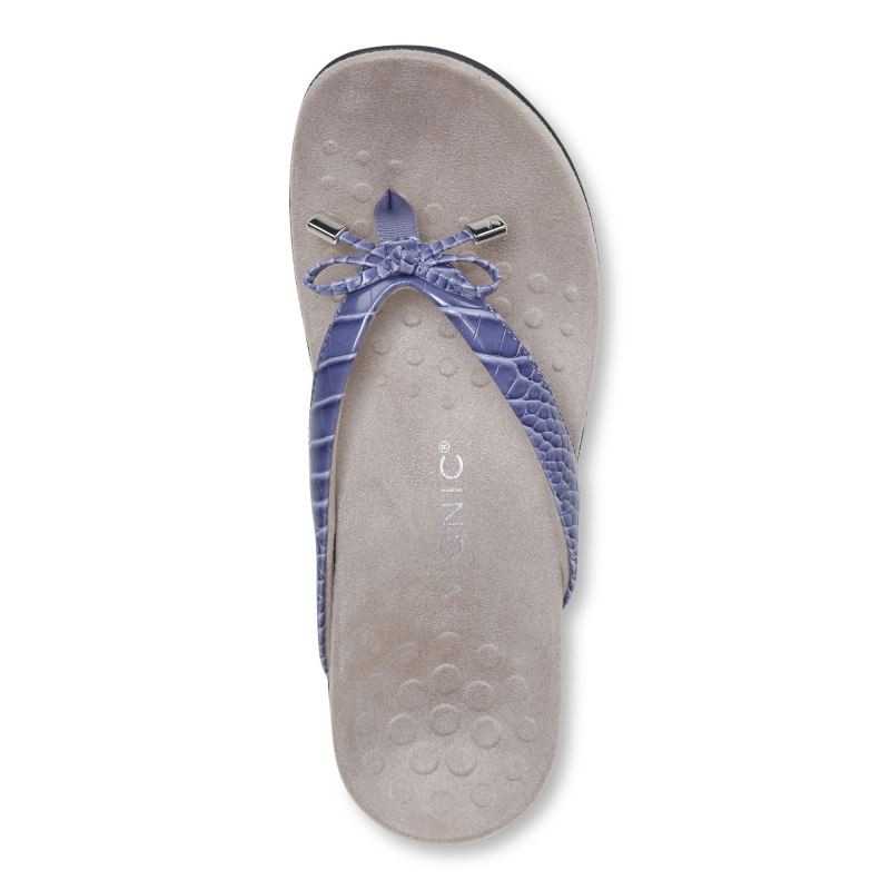 Vionic Bella Puntera Post Sandal Morados | aAByOsQC