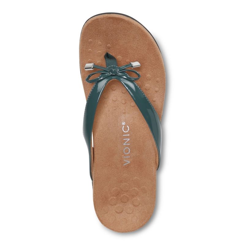 Vionic Bella Puntera Post Sandal Verdes | 0F6aMN4E