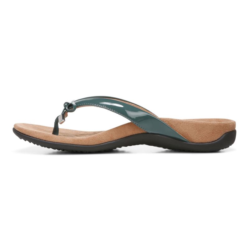 Vionic Bella Puntera Post Sandal Verdes | 0F6aMN4E