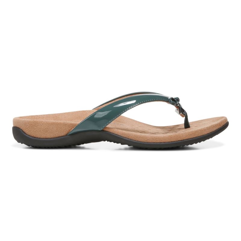 Vionic Bella Puntera Post Sandal Verdes | 0F6aMN4E