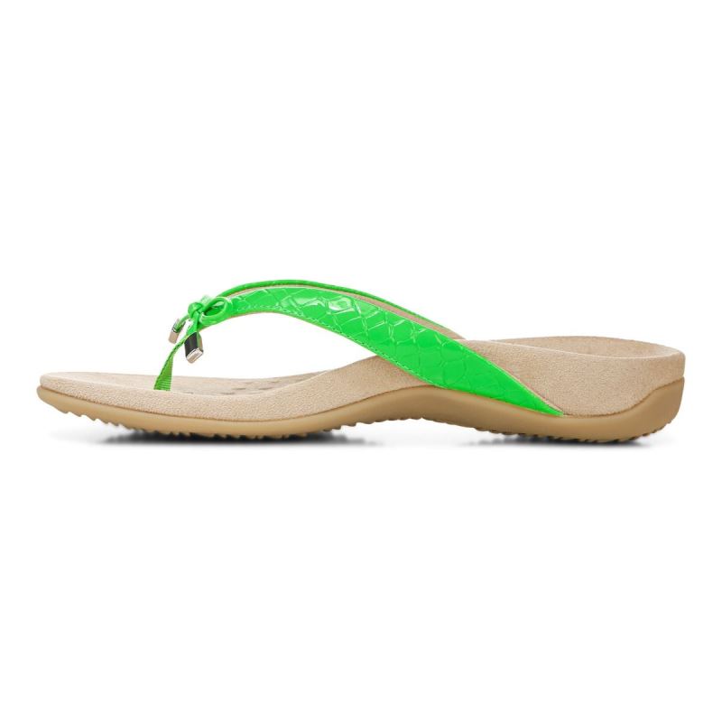 Vionic Bella Puntera Post Sandal Verdes | cgk2olV1