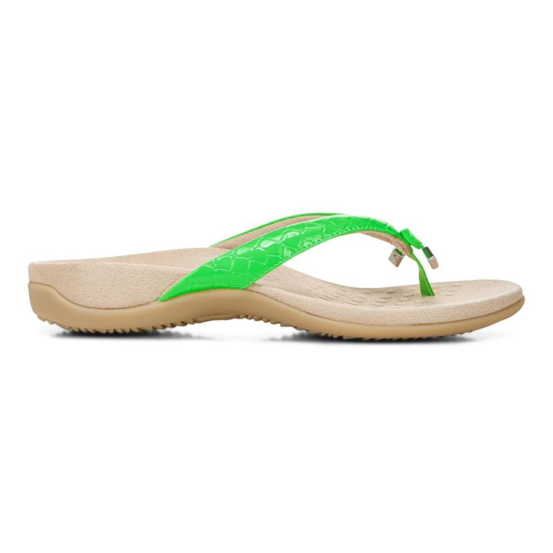 Vionic Bella Puntera Post Sandal Verdes | cgk2olV1