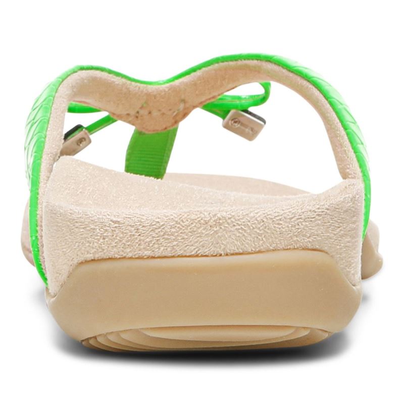 Vionic Bella Puntera Post Sandal Verdes | cgk2olV1