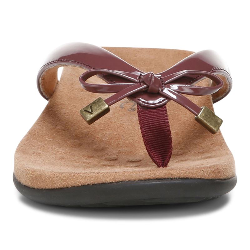 Vionic Bella Puntera Post Sandal Vino Granate | bqolvlbA