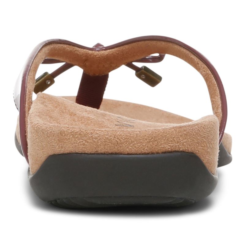 Vionic Bella Puntera Post Sandal Vino Granate | bqolvlbA