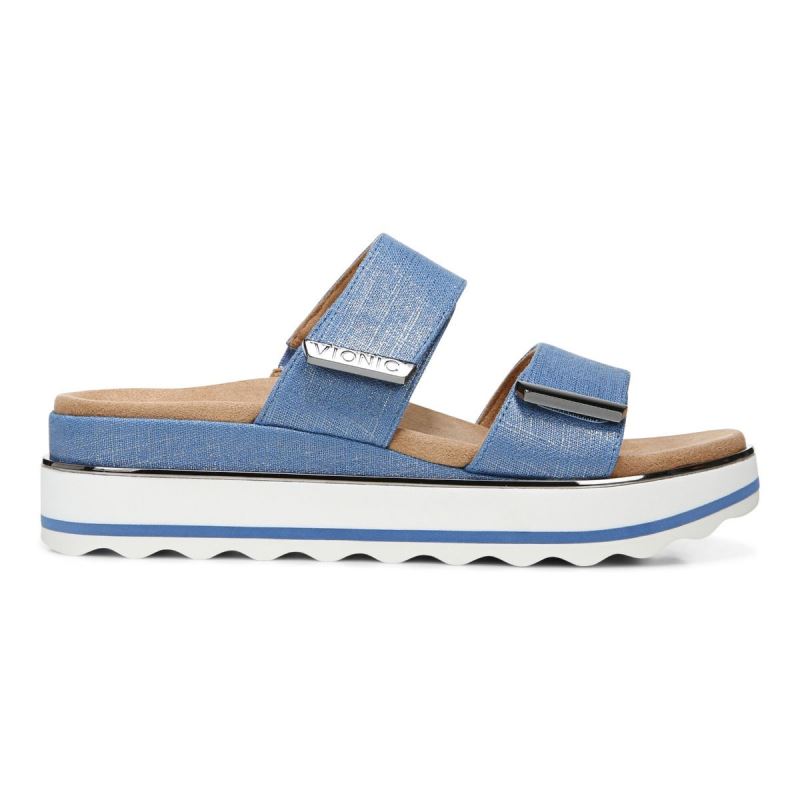 Vionic Brandie Flatform Sandal Azules | FYNyVD0v