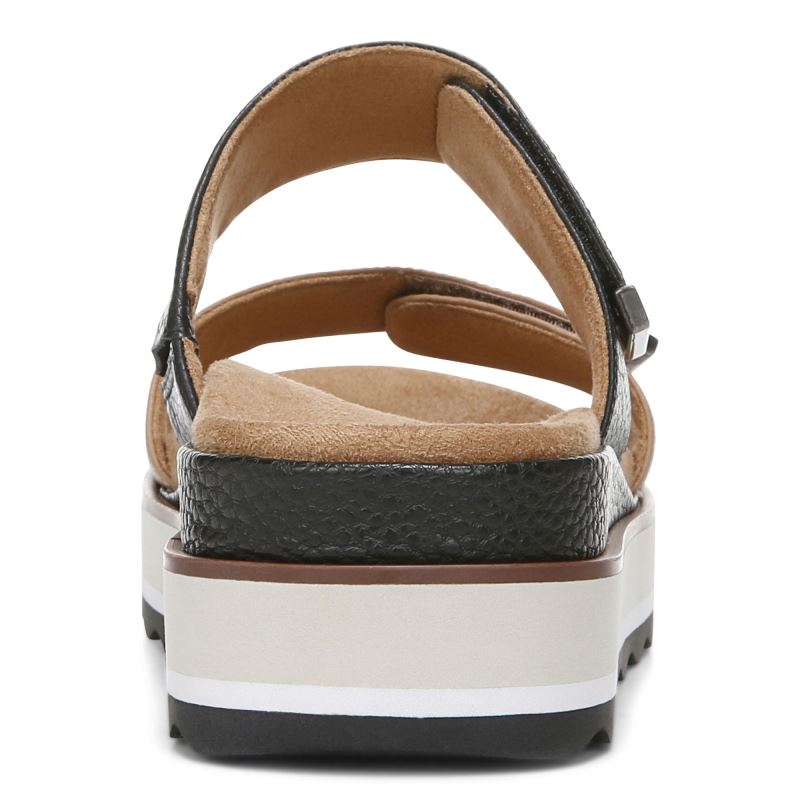 Vionic Brandie Flatform Sandal Negros | agL0SwPK