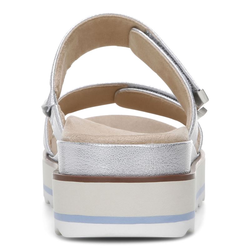 Vionic Brandie Flatform Sandal Plateados | B6kA3Ius