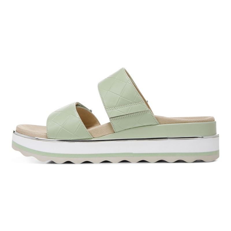 Vionic Brandie Woven Correa Sandal Verdes | 7N8SDUIl
