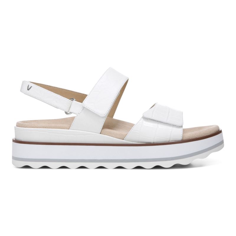 Vionic Brielle Flatform Sandal Blancos | XM7LUGcH