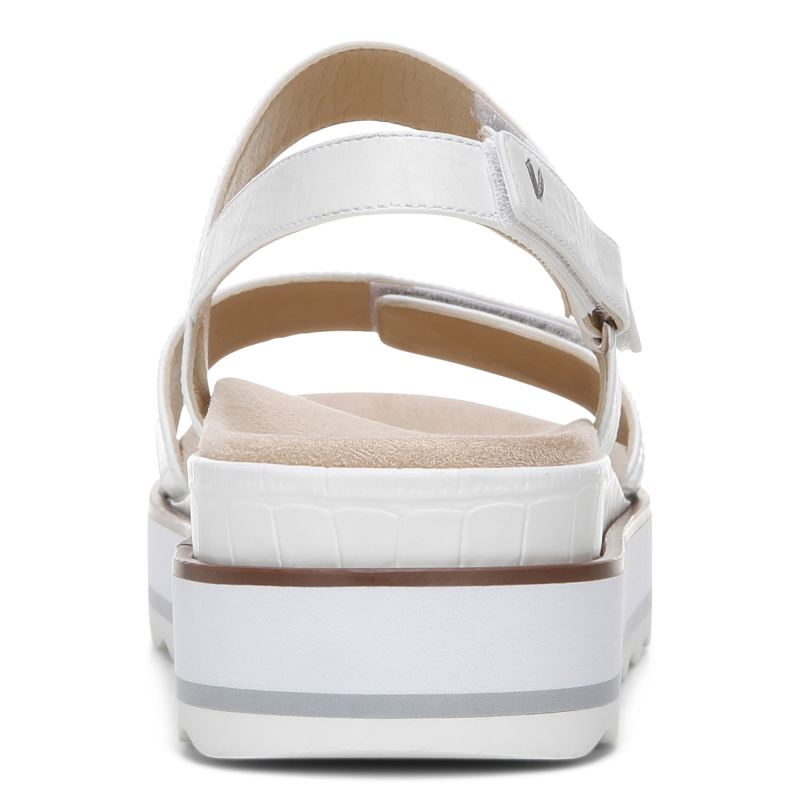 Vionic Brielle Flatform Sandal Blancos | XM7LUGcH