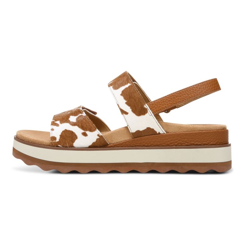 Vionic Brielle Flatform Sandal Marrom | XJSxcaeq