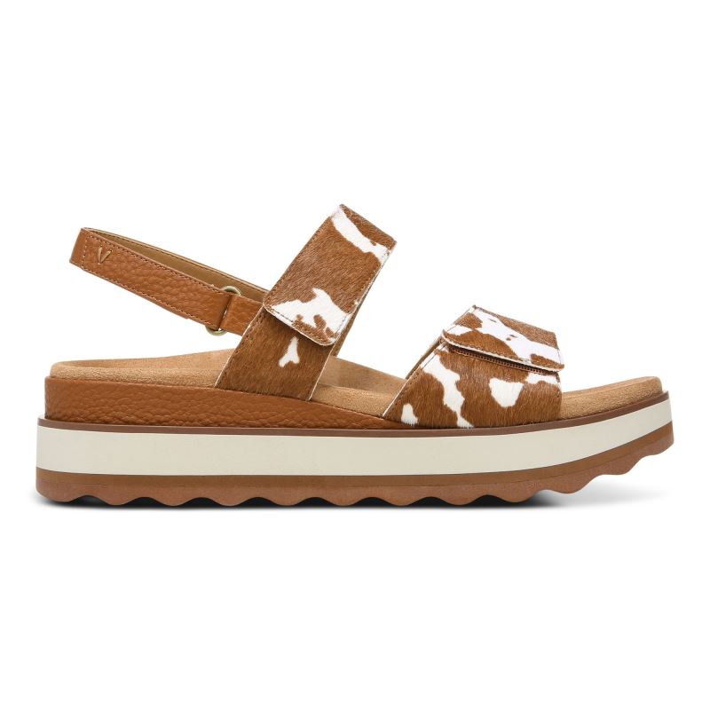 Vionic Brielle Flatform Sandal Marrom | XJSxcaeq