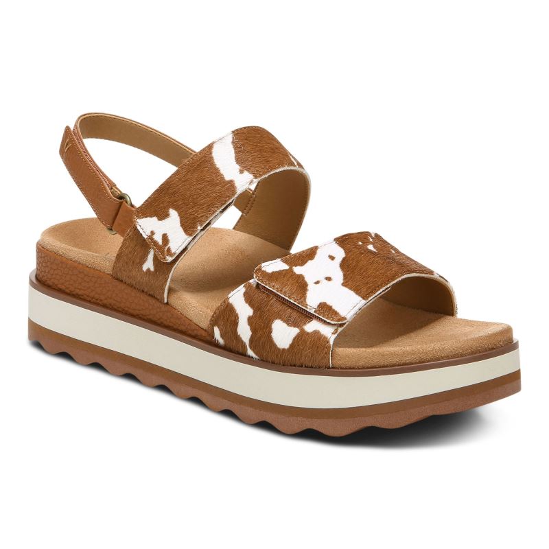 Vionic Brielle Flatform Sandal Marrom | u8YHDBZ8