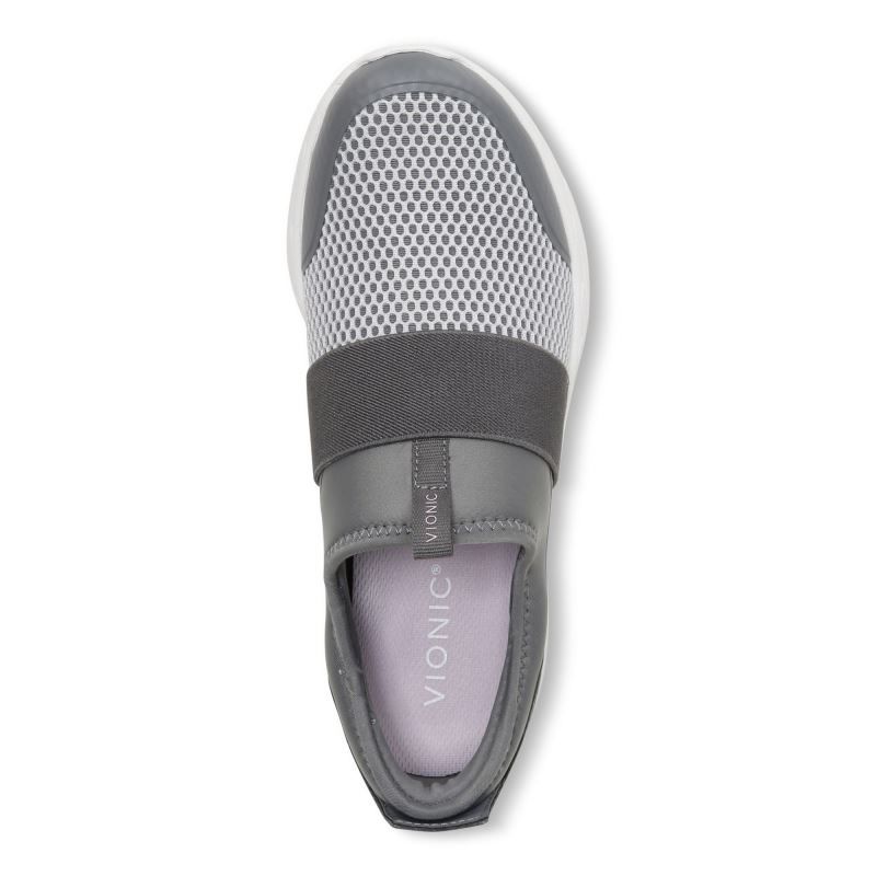 Vionic Camrie Slip on Sneaker Grises Oscuro | pbUjh3A7