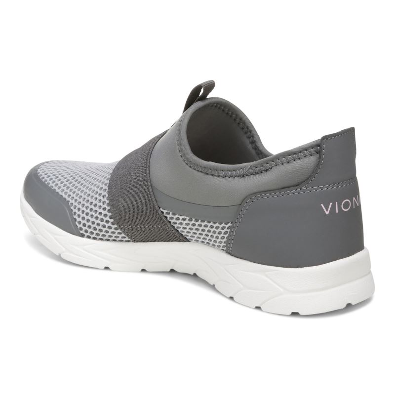 Vionic Camrie Slip on Sneaker Grises Oscuro | pbUjh3A7