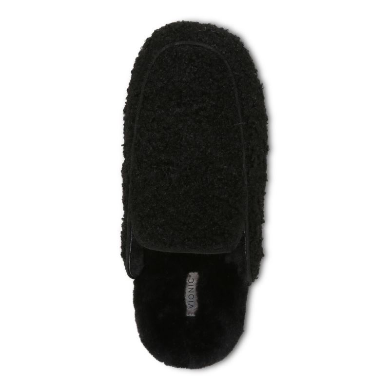 Vionic Caressa Pantuflas Negros | WVAHaJ3Q