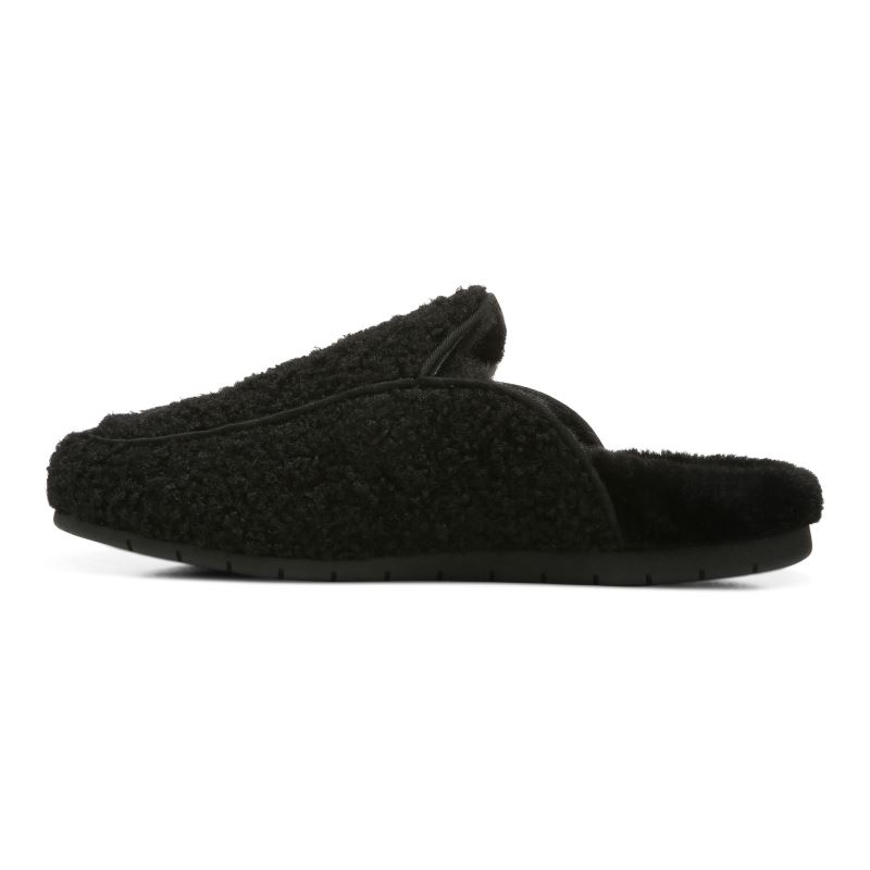Vionic Caressa Pantuflas Negros | WVAHaJ3Q