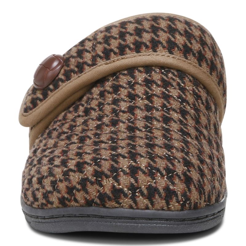 Vionic Carlin Pantuflas Marrom | gWZcbWHN