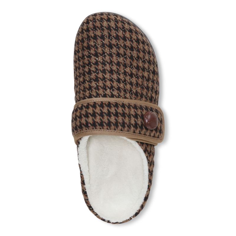 Vionic Carlin Pantuflas Marrom | gWZcbWHN