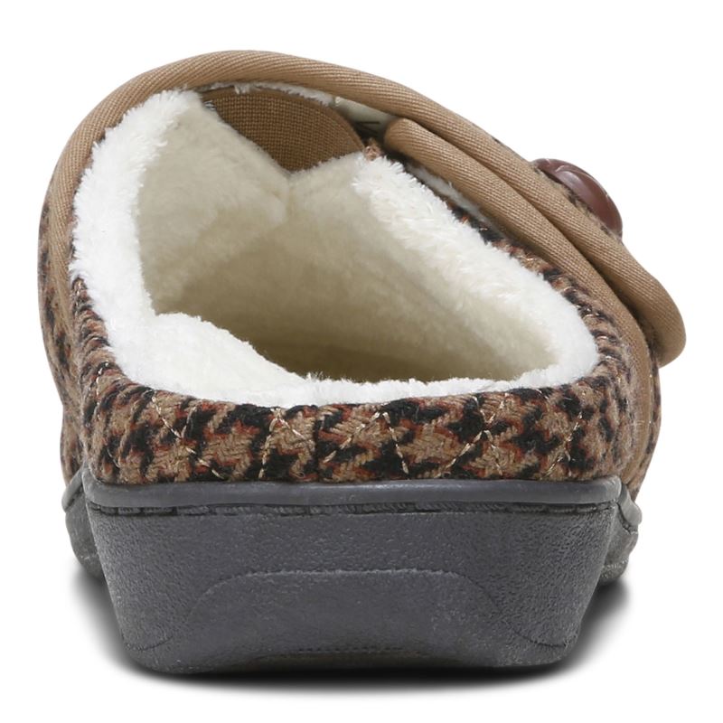 Vionic Carlin Pantuflas Marrom | gWZcbWHN