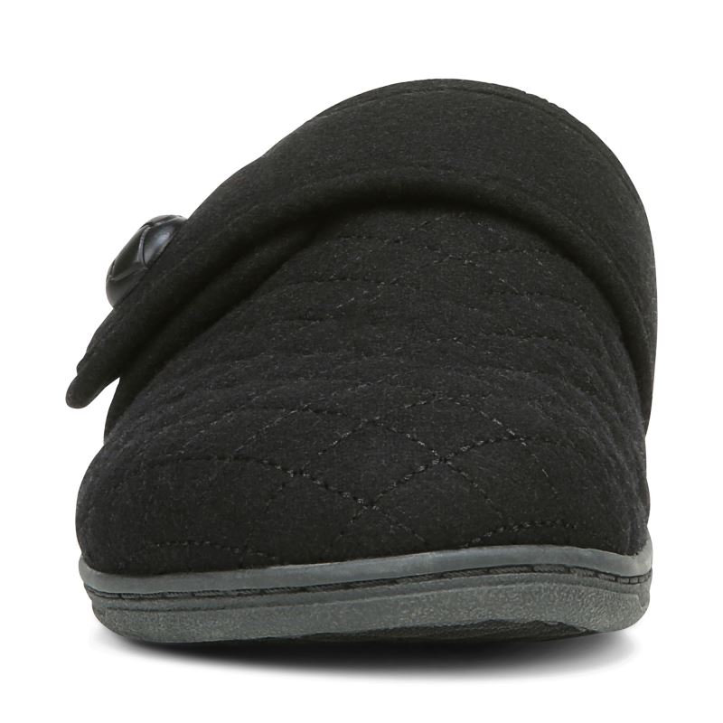 Vionic Carlin Pantuflas Negros | VVmgpavL