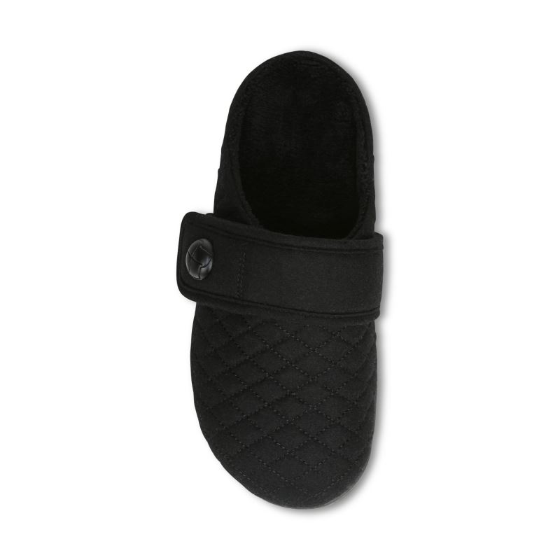 Vionic Carlin Pantuflas Negros | VVmgpavL