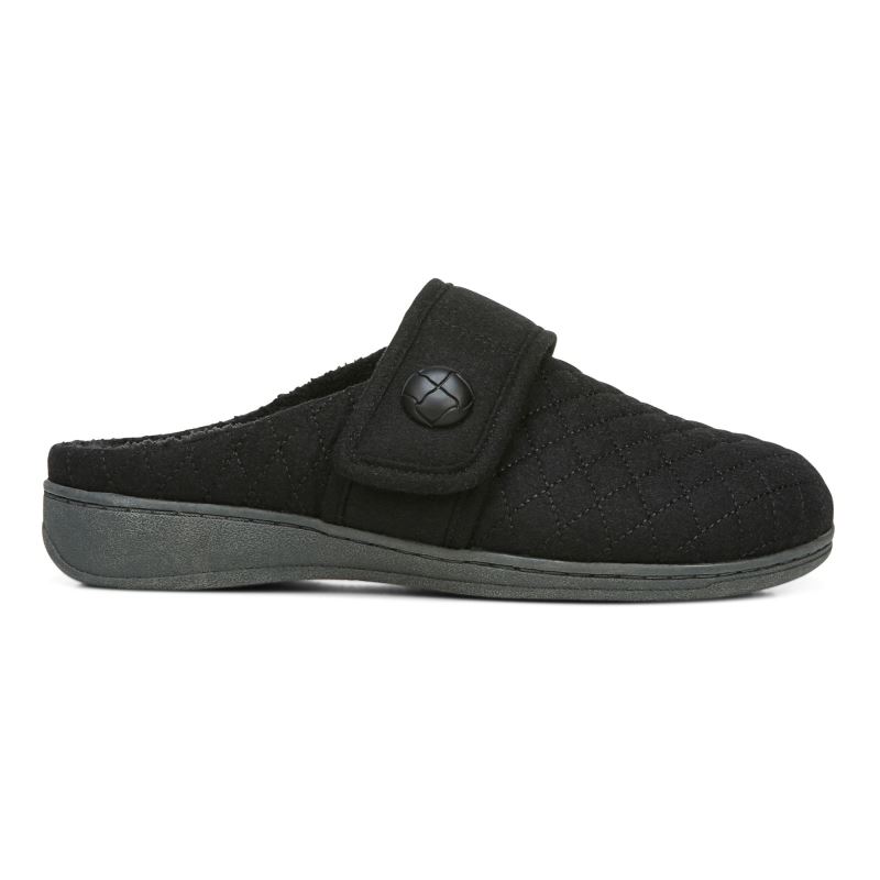 Vionic Carlin Pantuflas Negros | VVmgpavL