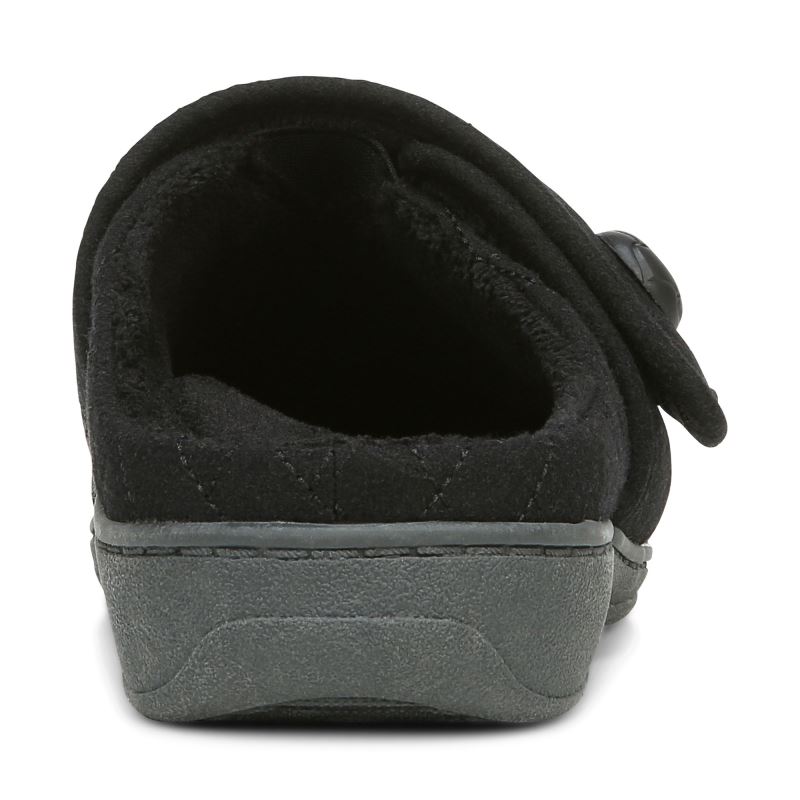 Vionic Carlin Pantuflas Negros | VVmgpavL